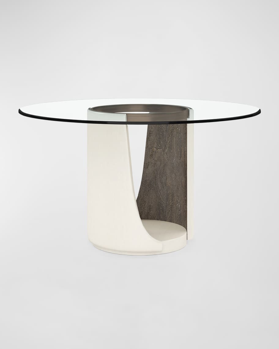 Image 1 of 6: Blanc Round Dining Table, 48"