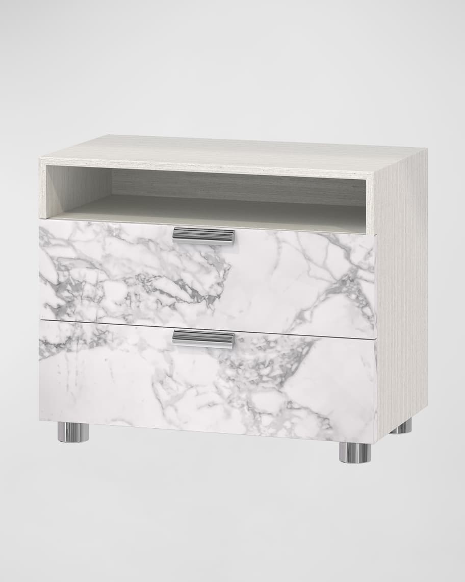 Image 1 of 4: Stratum 2-Drawer Nightstand