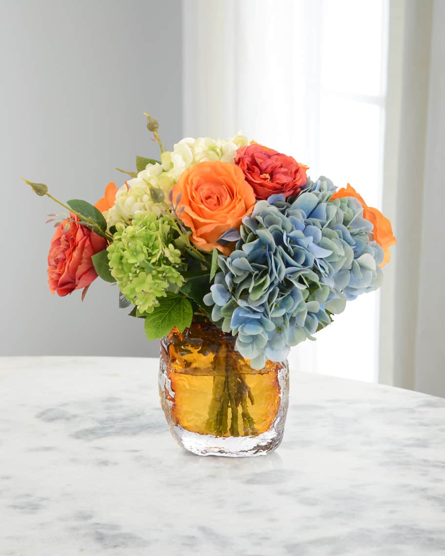Tommy Floral Amber Vase