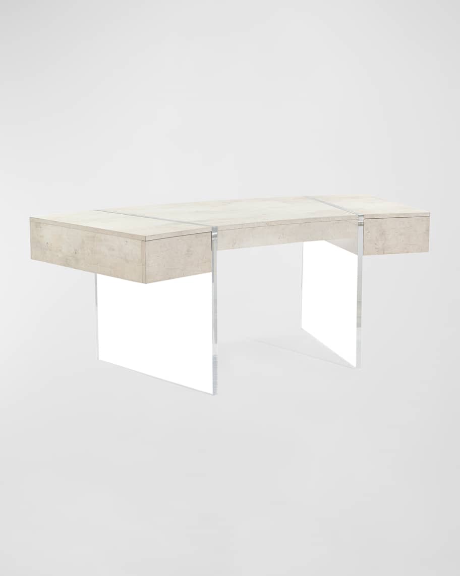 Image 1 of 1: Loftus Side Drawer Curved Desk