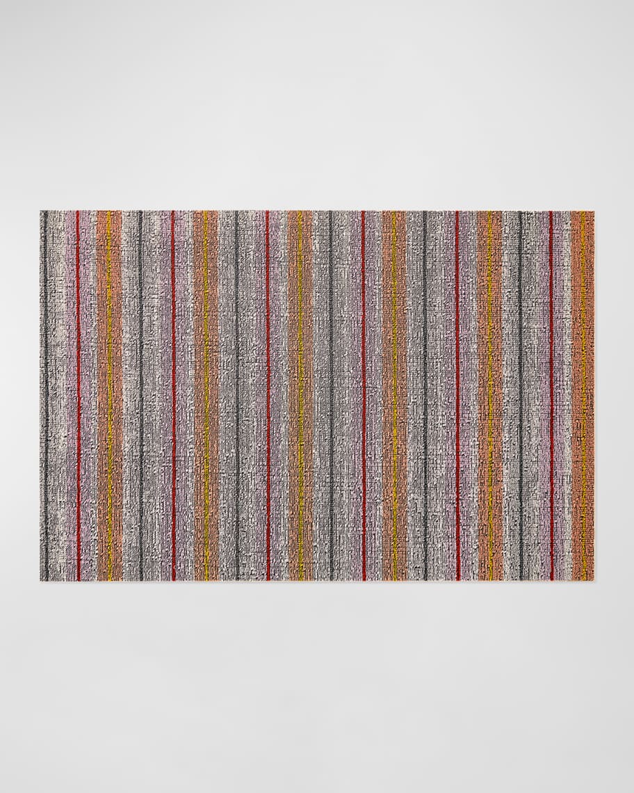Image 1 of 3: Ribbon Stripe Indoor/Outdoor Shag Runner, 2' x 6'