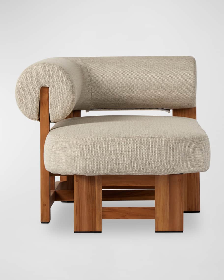 Image 3 of 5: Malta Outdoor Left Arm Chaise