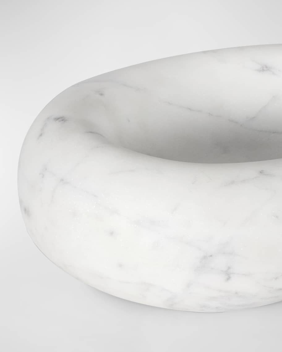 Image 3 of 4: Lagoon Marble Bowl 