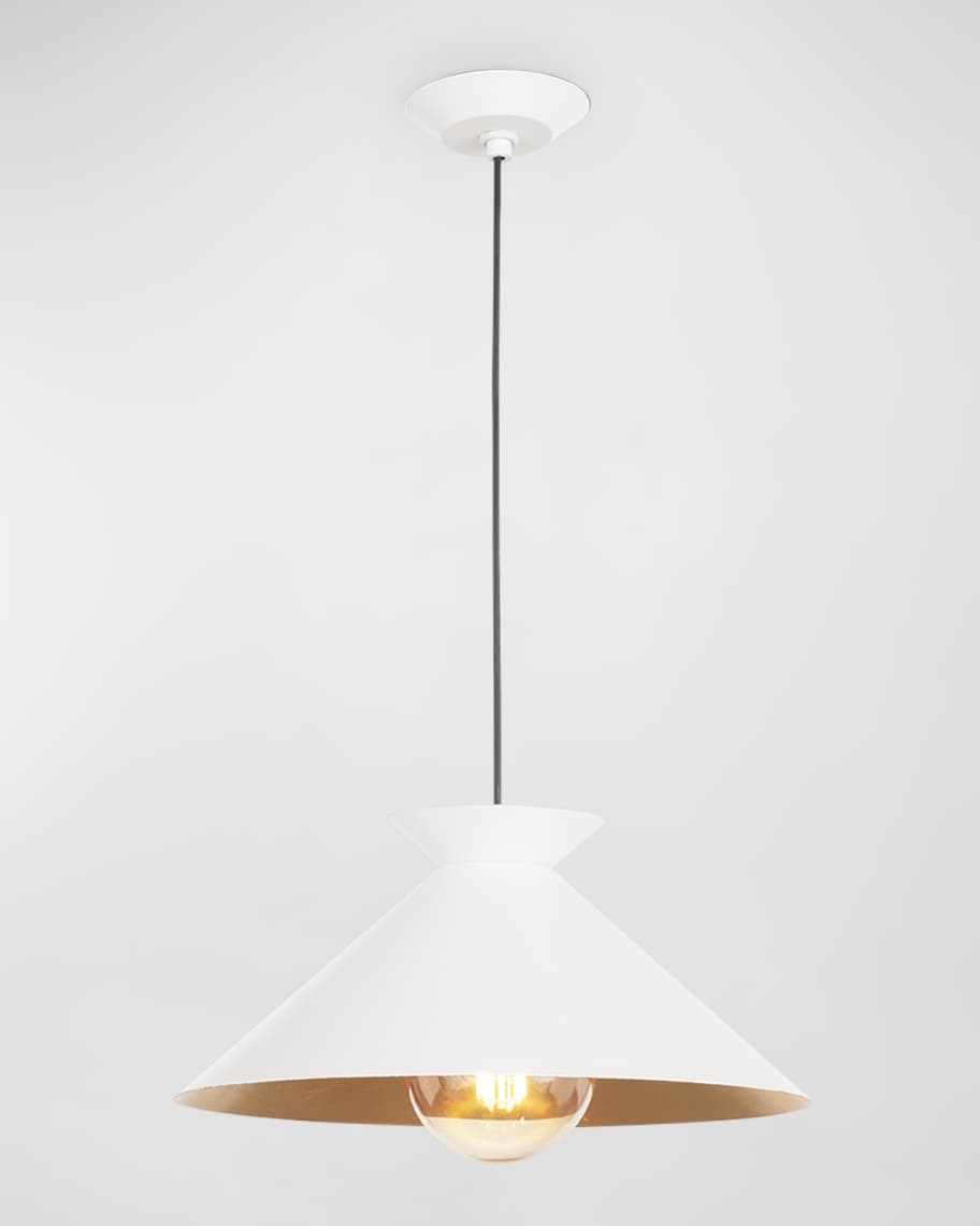 Image 1 of 4: Viggo White Pendant Light 