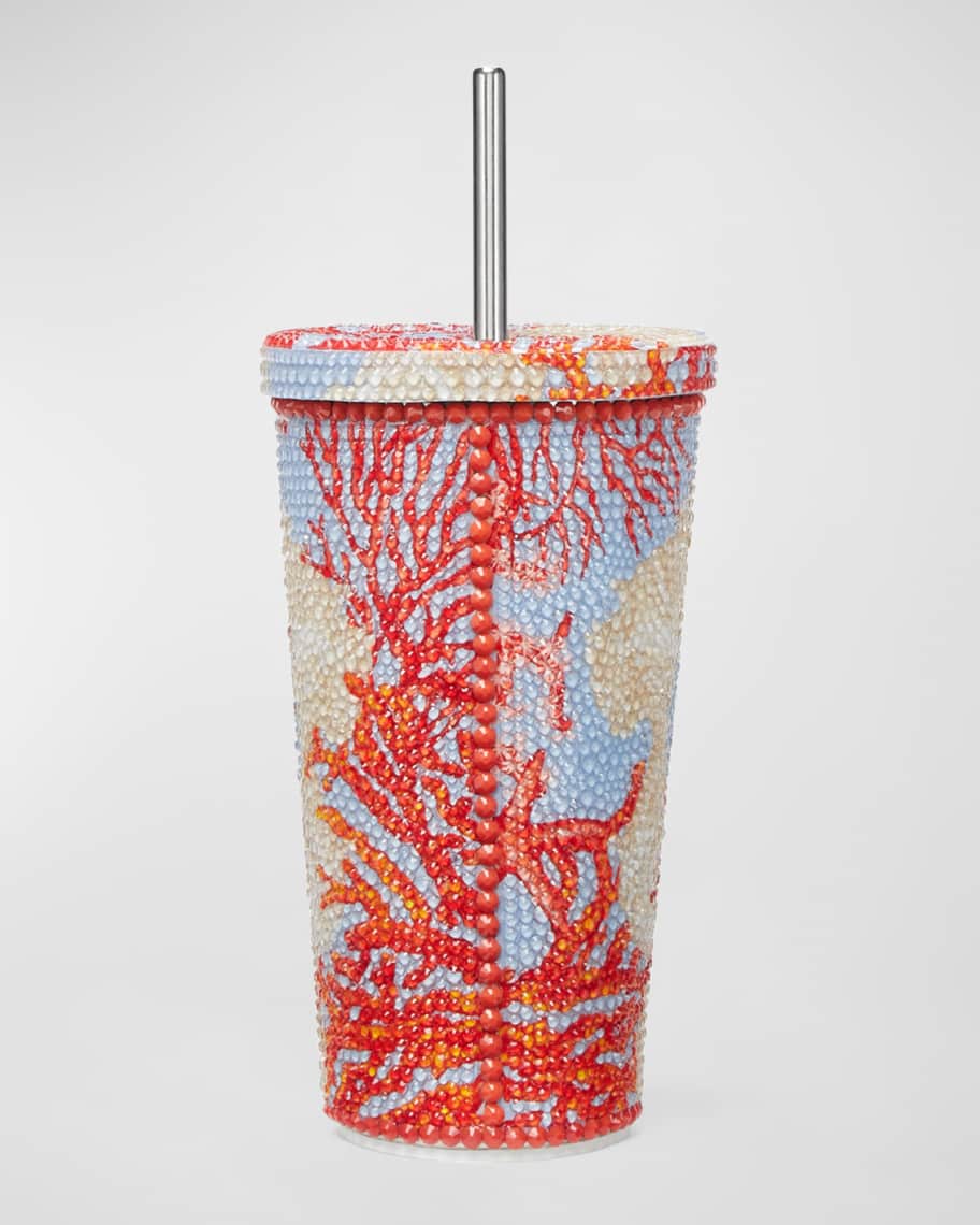 Image 3 of 3: La Vacanza Crystal-Embellished Travel Cup, 16.9 oz.