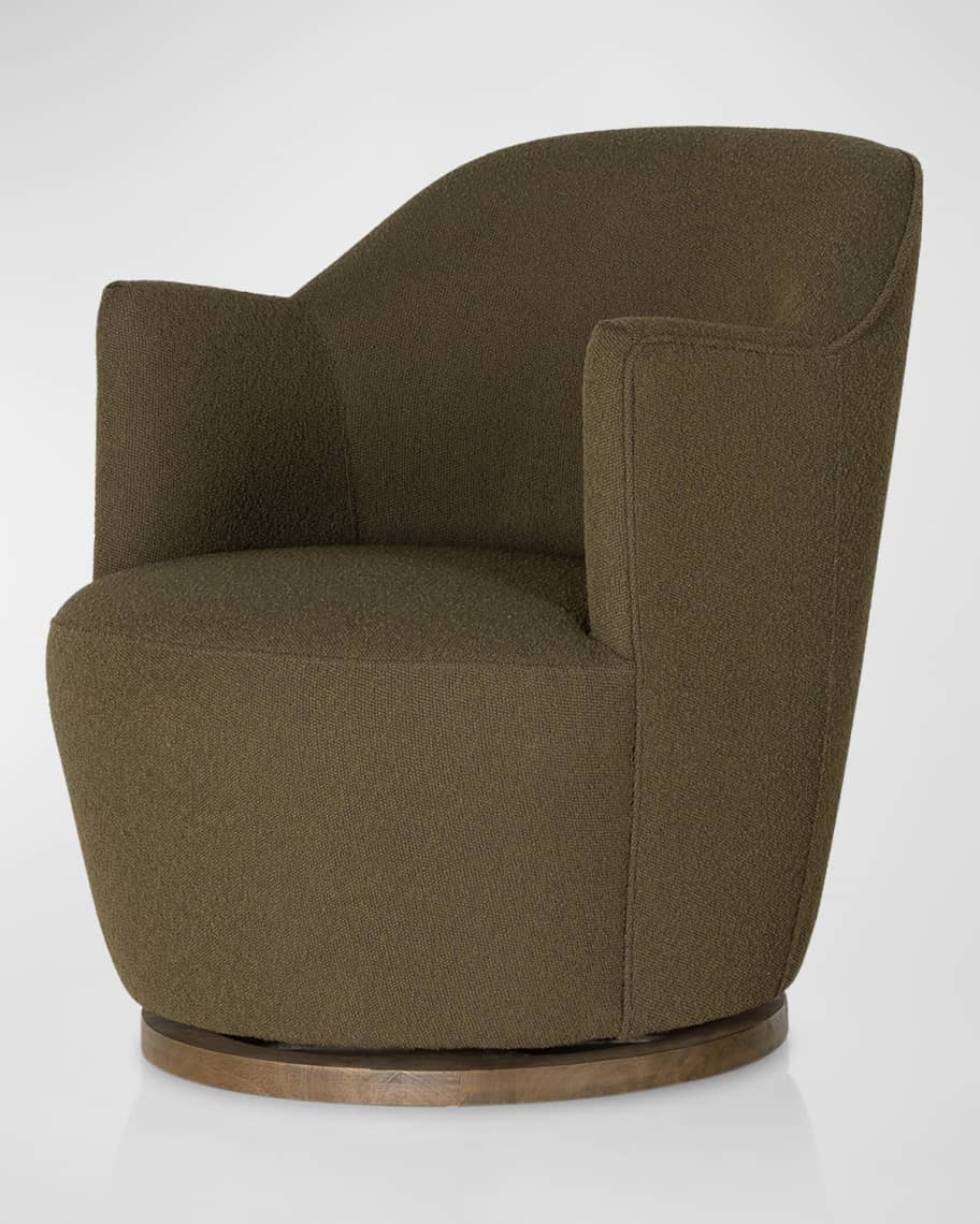 Four Hands Aurora Boucle Swivel Chair | Horchow