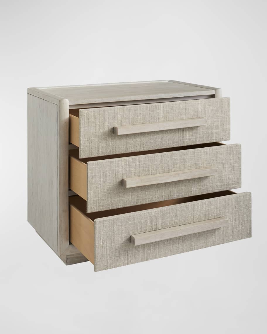 Image 3 of 7: Cotiere 3-Drawer Nightstand
