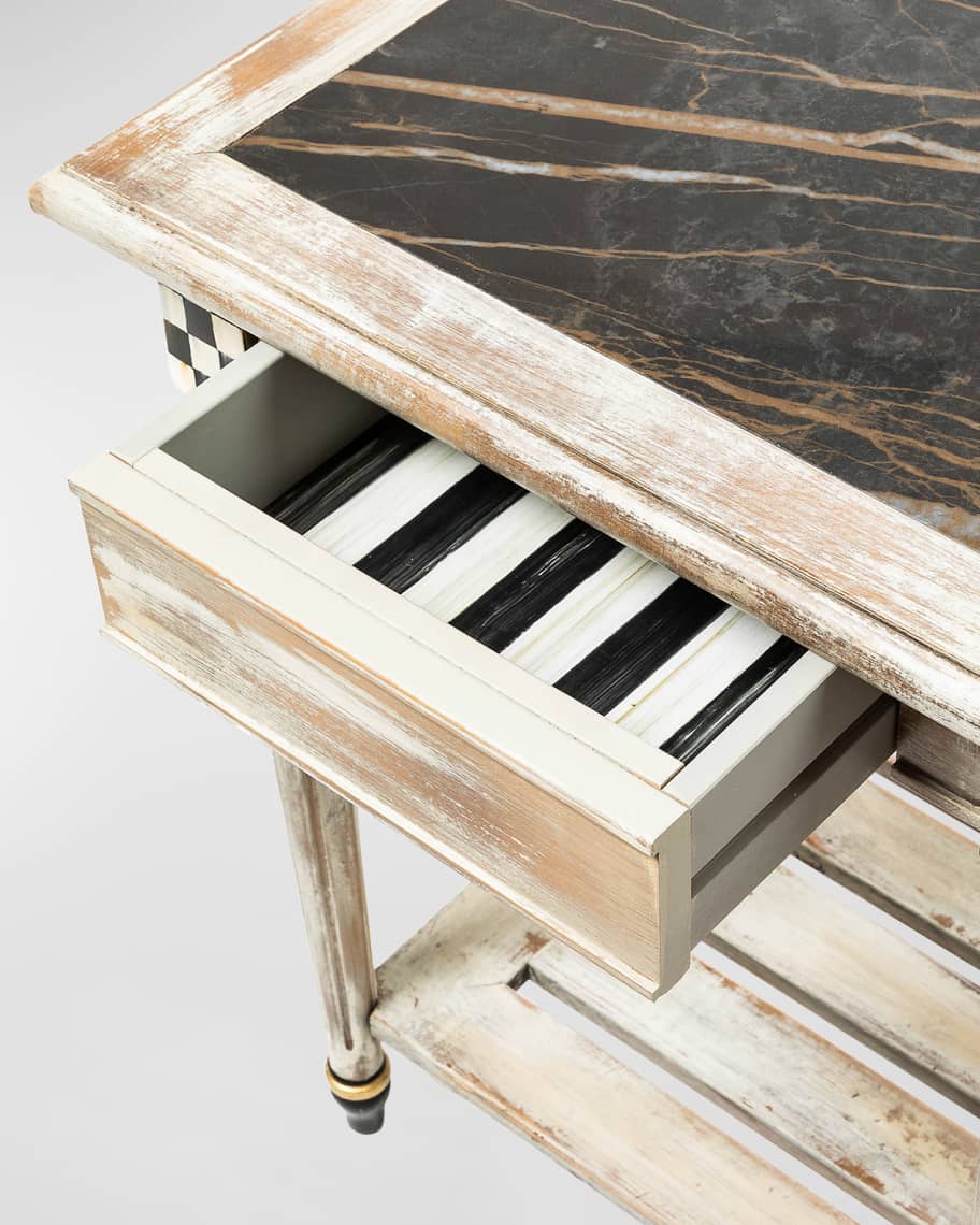 Image 3 of 4: Tuscan Farm Square Accent Table