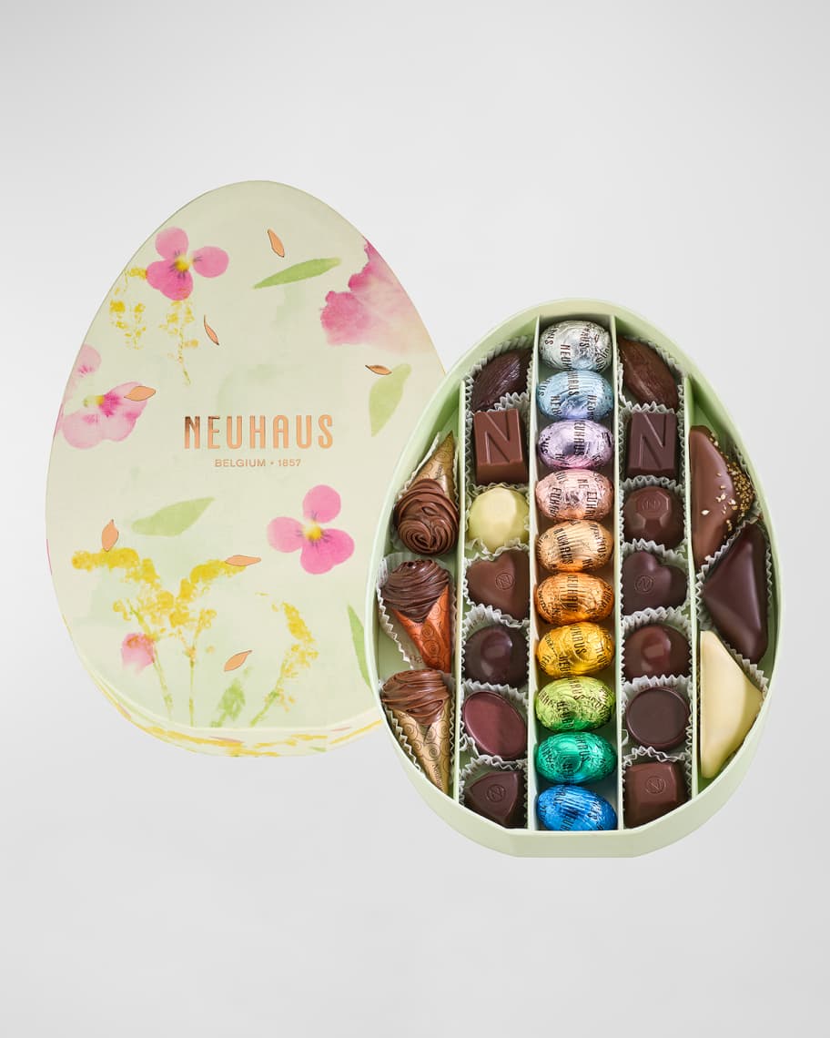 Image 1 of 3: Large Oval Easter Egg of Chocolates, 30 Count 