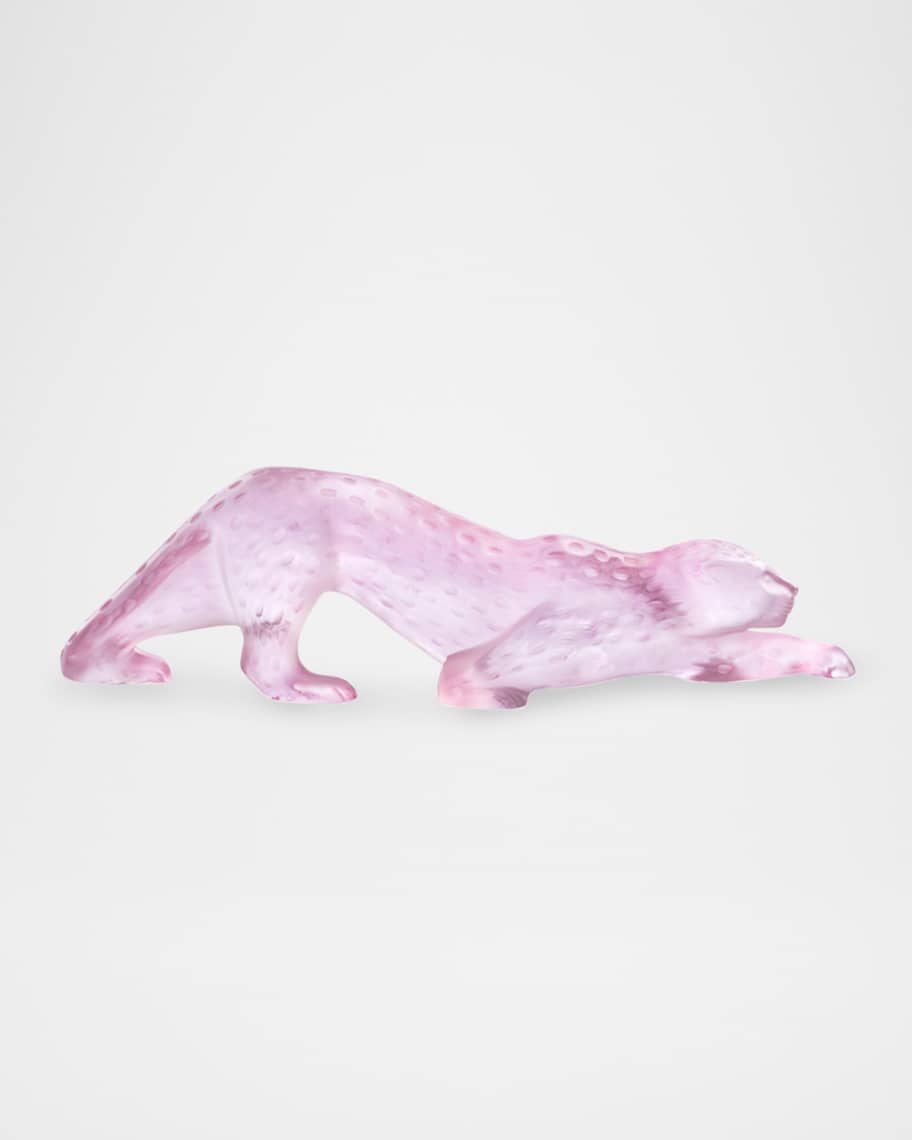 Image 1 of 1: Zeila Pink Luster Panther Figure 
