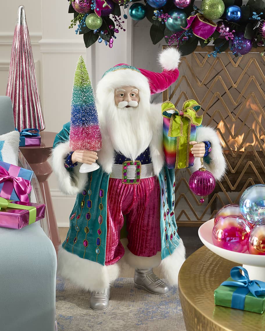 Image 1 of 1: 36" Bright Holiday Santa 