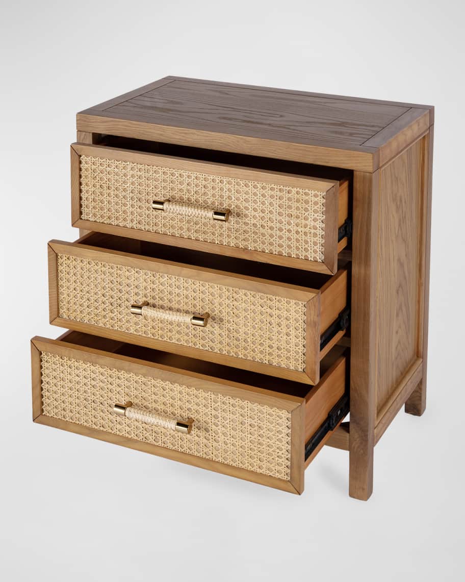 Image 3 of 6: Mesa 3-Drawer Nightstand