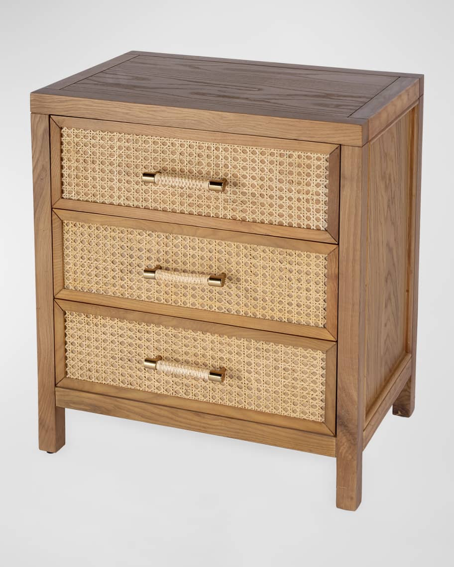 Image 1 of 6: Mesa 3-Drawer Nightstand
