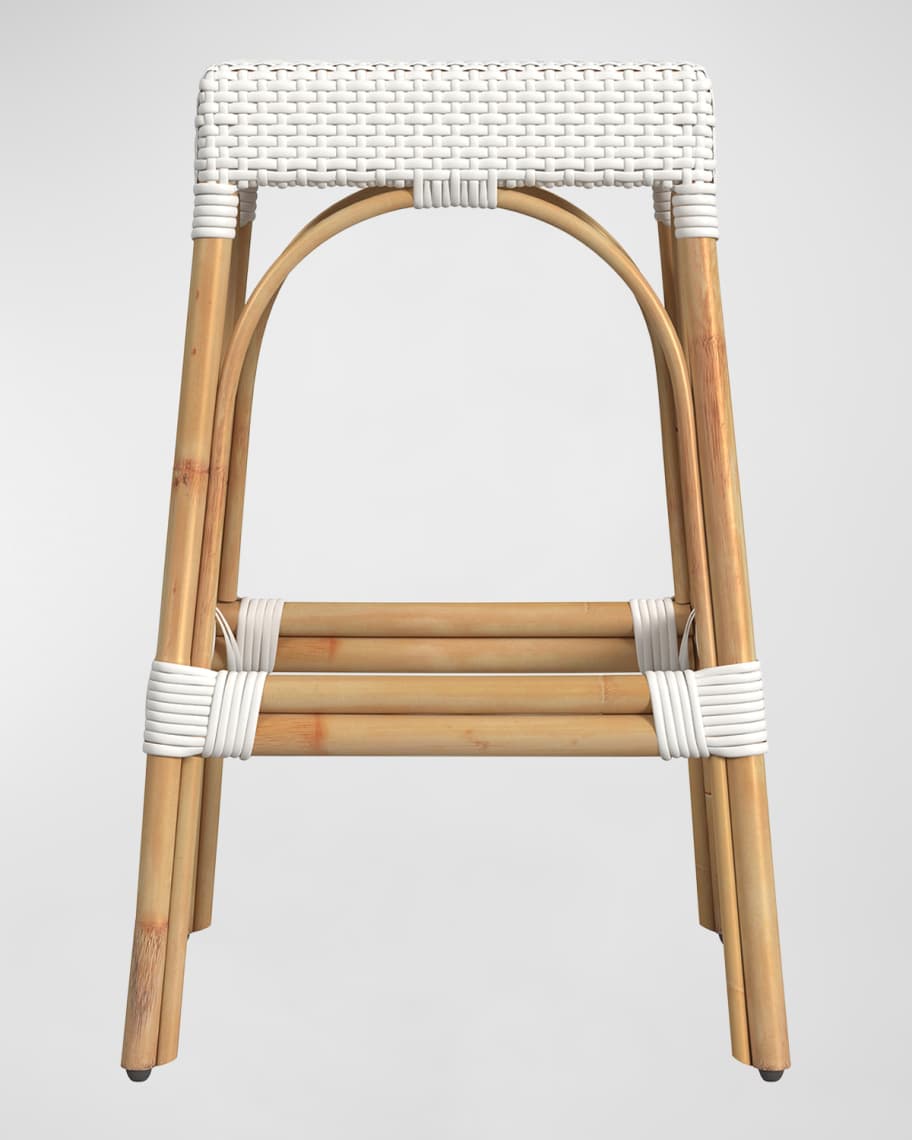 Image 2 of 5: Robias Rattan Bar Stool 30"