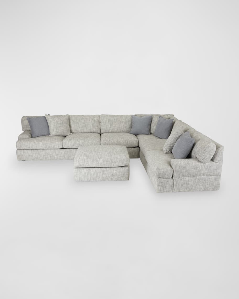 Image 2 of 5: Serena 4-Piece Sectional with Ottoman