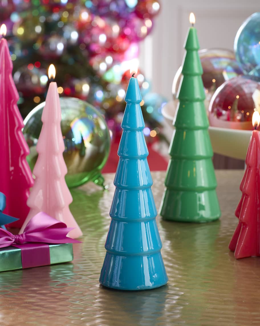 Image 1 of 1: Turchese Christmas Tree Candle