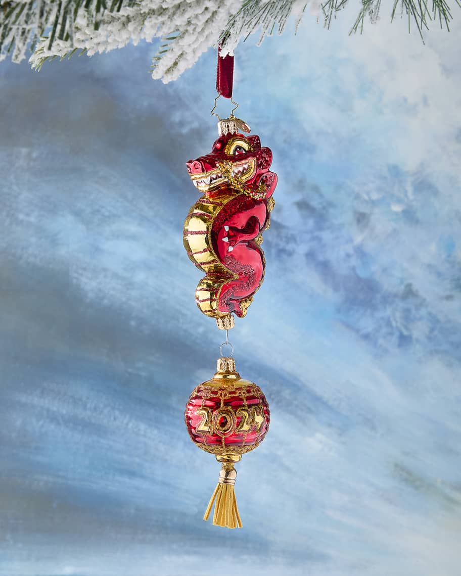 Christopher Radko 2024 Year of the Dragon Christmas Ornament | Horchow