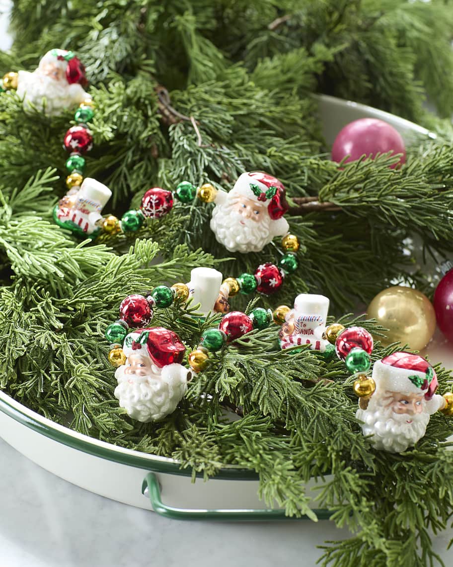 Image 1 of 1: 36" Snack Time Santa Garland