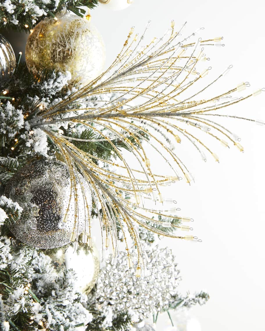 Image 1 of 2: Large Silver and Gold Branch Spray