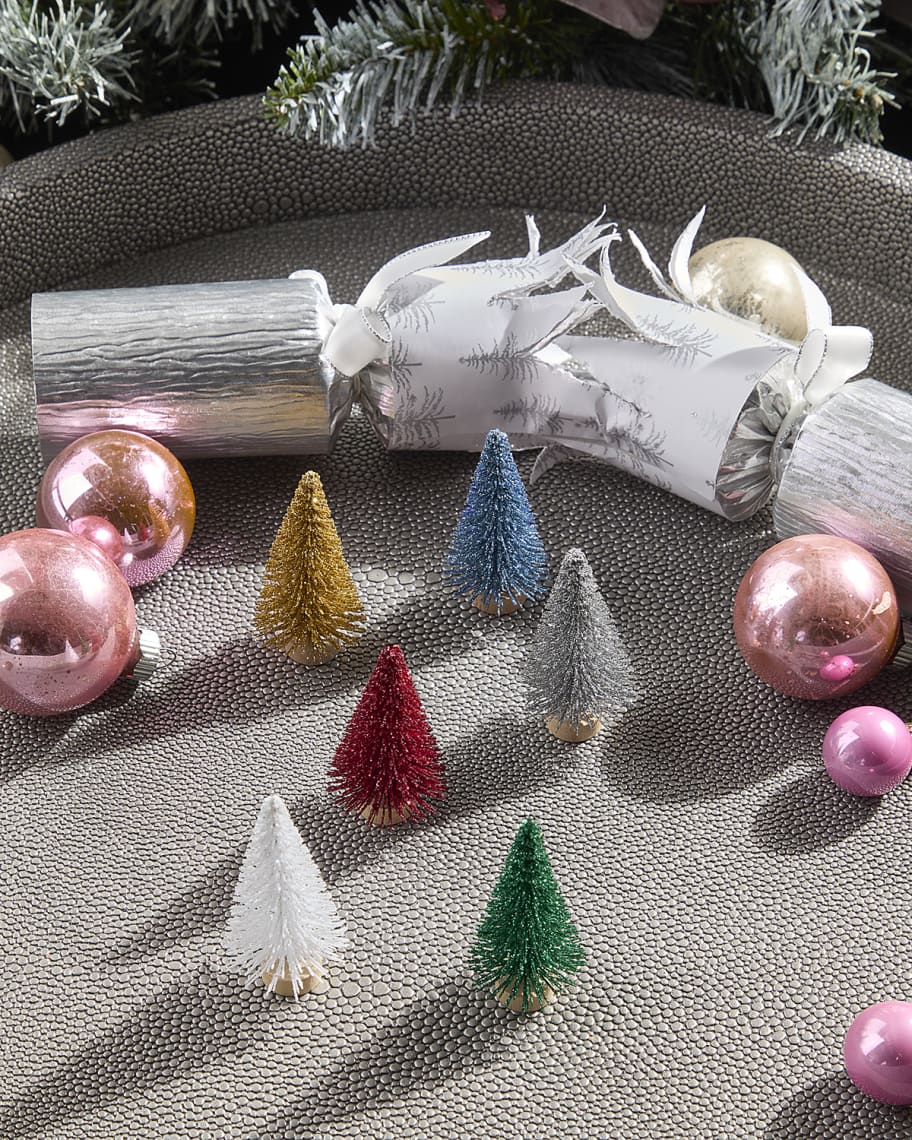 Image 2 of 2: Silver Pine Tree Christmas Crackers, Set of 6
