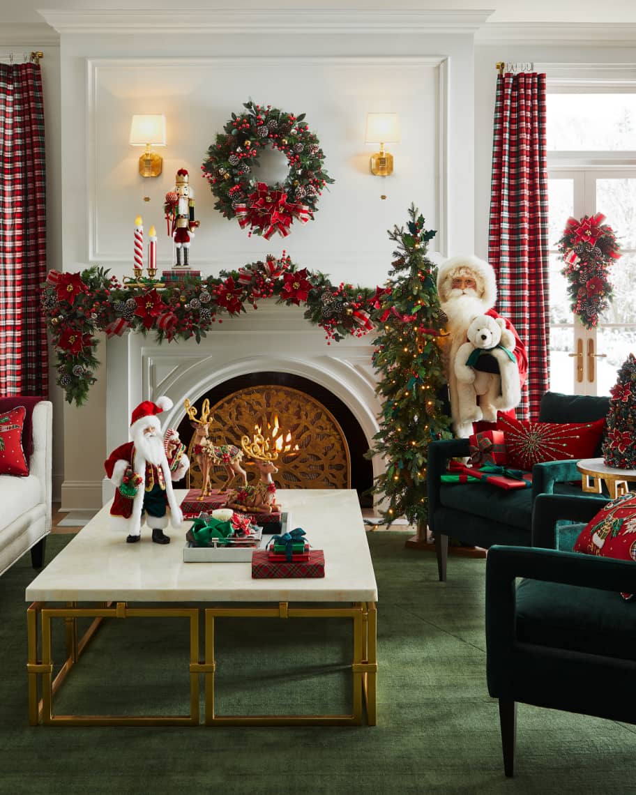Image 2 of 2: Life-Size Christmas Jubilee Vanilla Cream Cub Trio Tree, 72"
