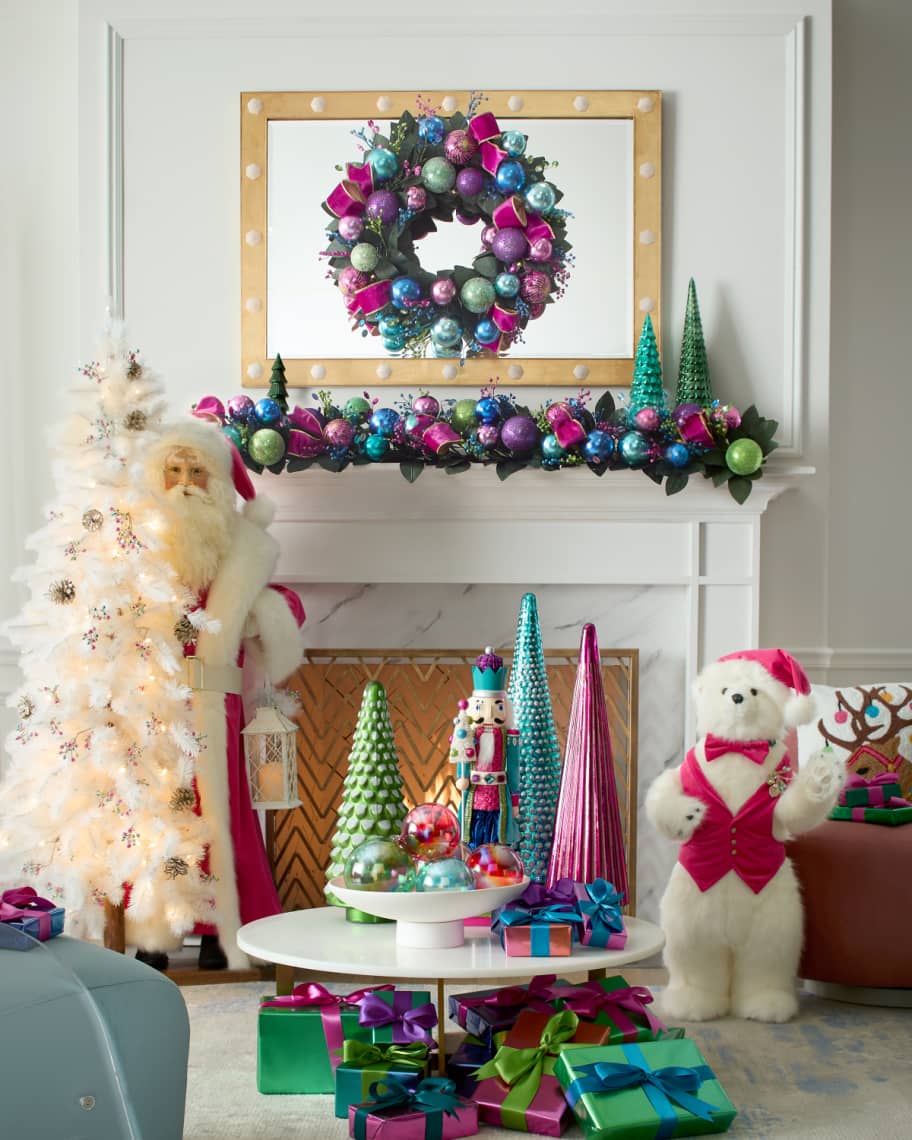 Image 2 of 2: Bright Holiday Jeweled Tree Skirt