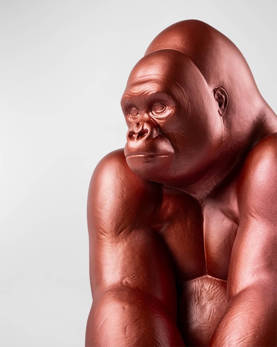 Image 3 of 4: Red Gorilla Sculpture 