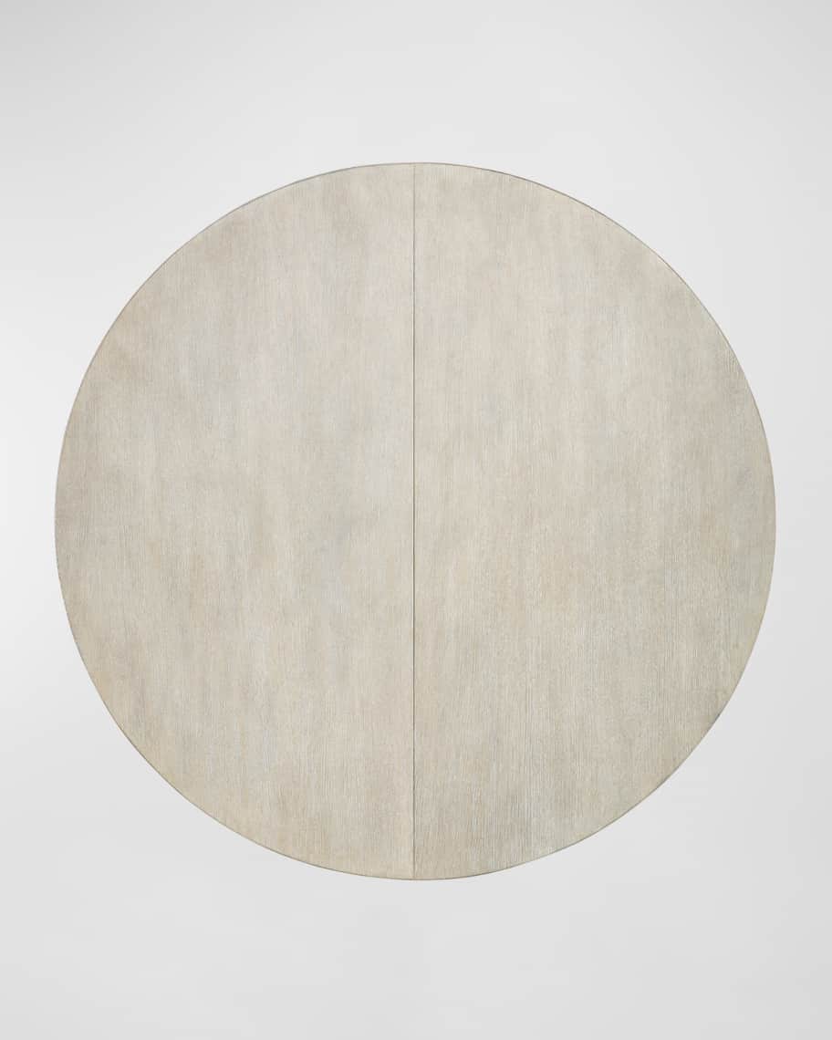 Image 2 of 5: Modern Mood Round Dining Table with Leaf