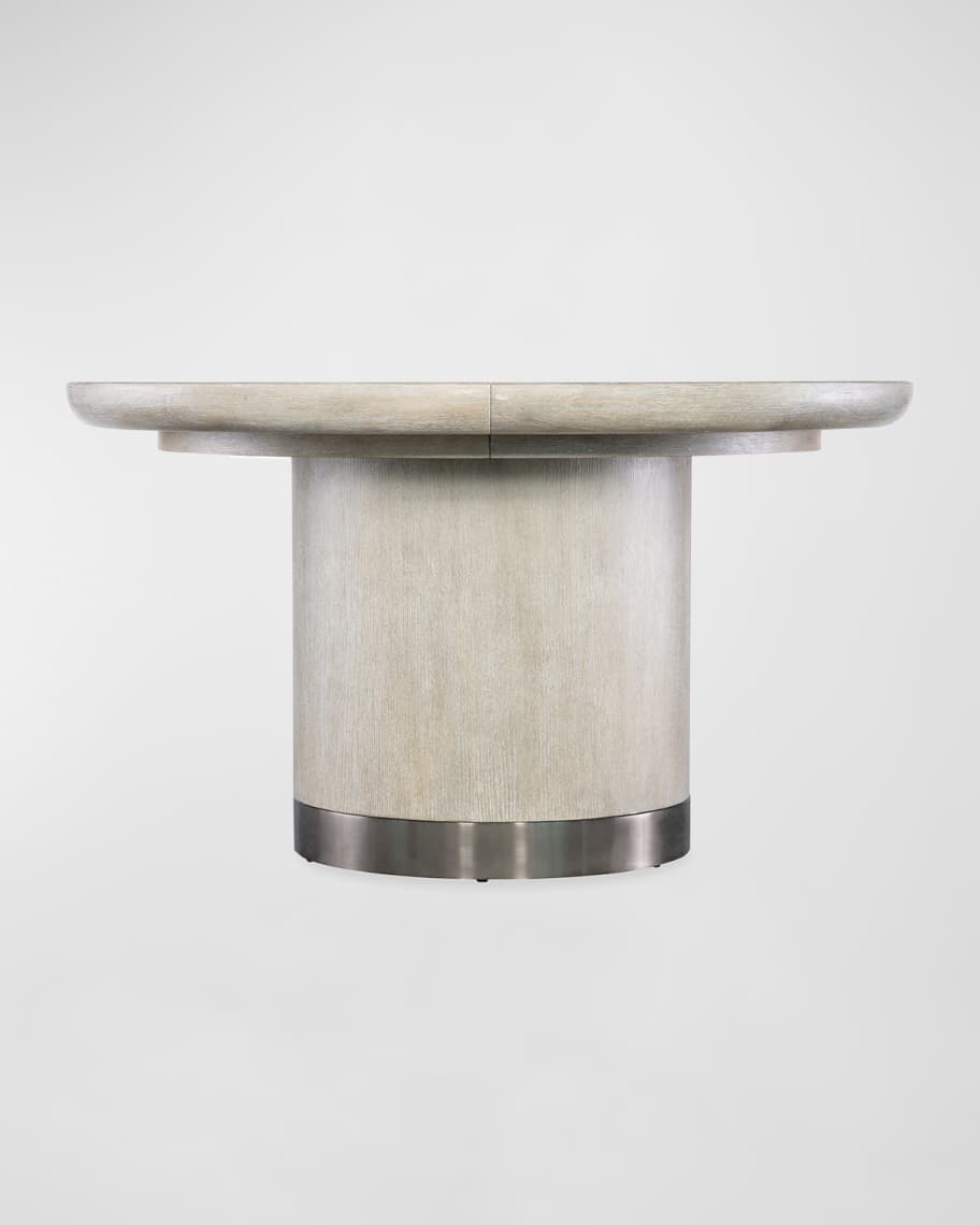 Image 1 of 5: Modern Mood Round Dining Table with Leaf