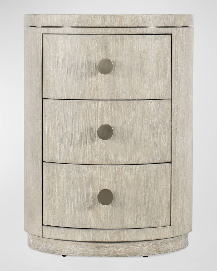 Image 2 of 3: Modern Mood 3-Drawer Nightstand 