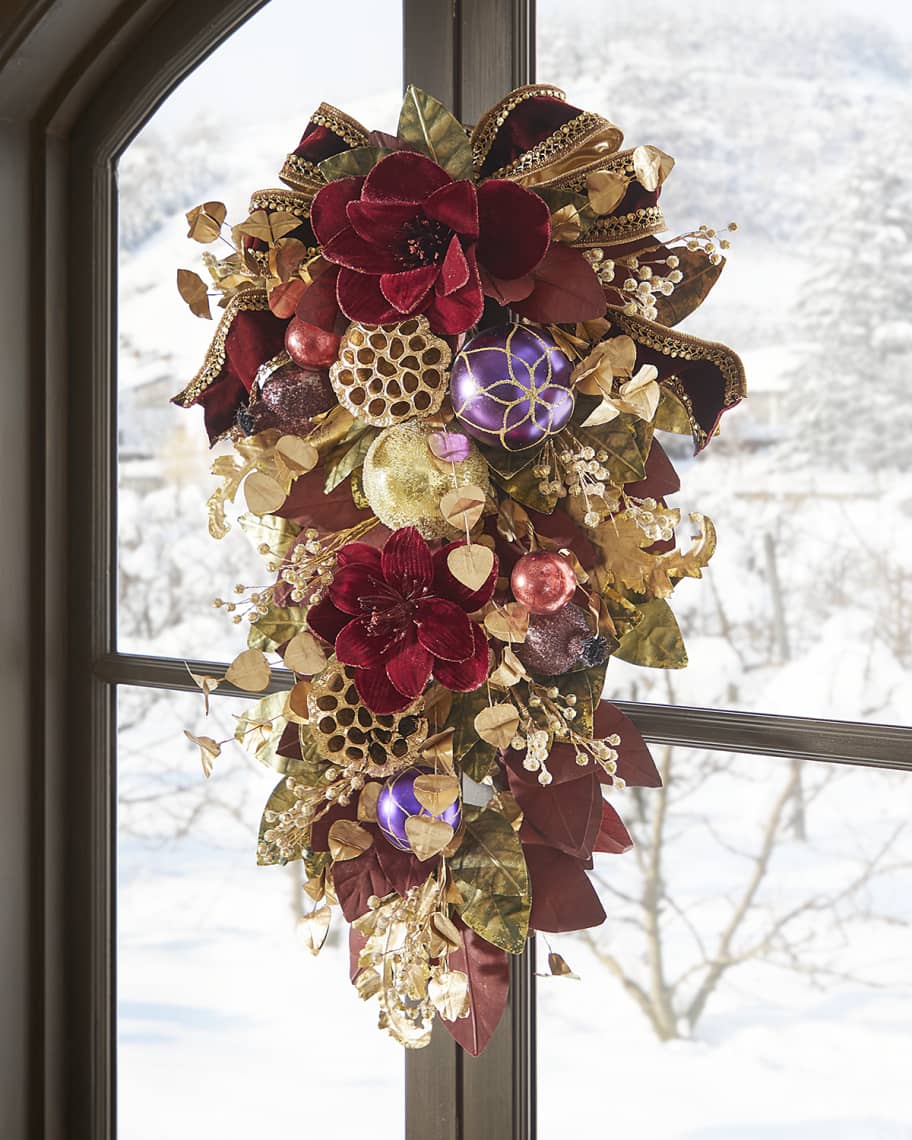 Image 1 of 1: 30" Spiritual Christmas Door Spray