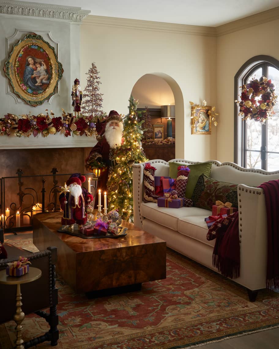 Image 2 of 2: 28" Spiritual Christmas Prelit Christmas Wreath