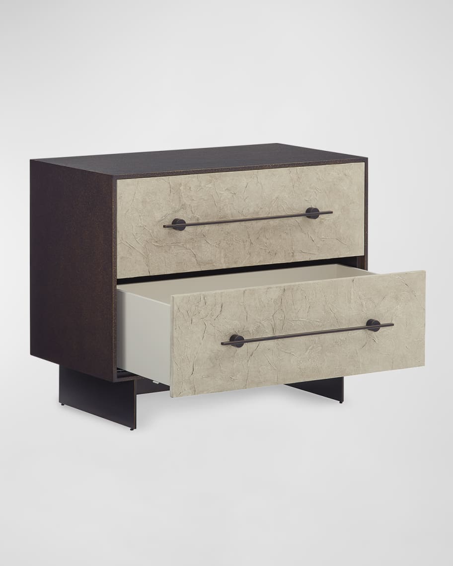 Image 2 of 5: Nouvelle 2-Drawer Nightstand