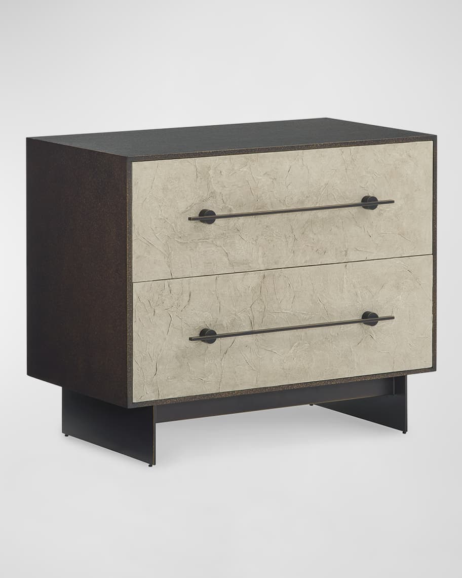 Image 1 of 5: Nouvelle 2-Drawer Nightstand