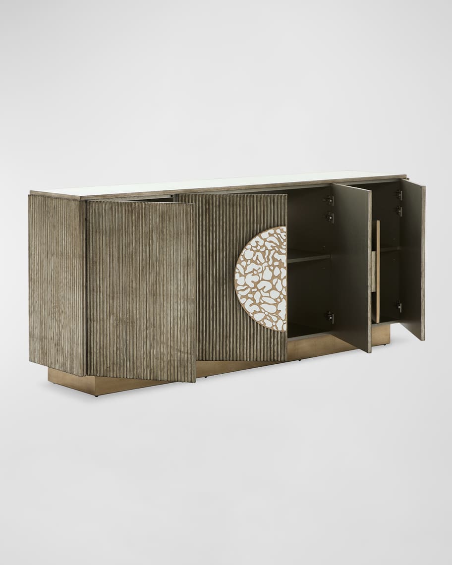 Image 2 of 3: Moon Shadow 4-Door Credenza