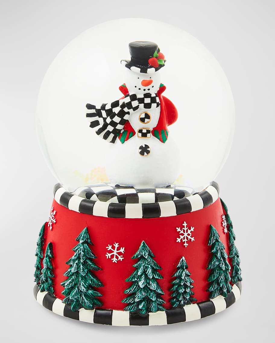 Image 1 of 4: Courtly Snowman Snow Globe