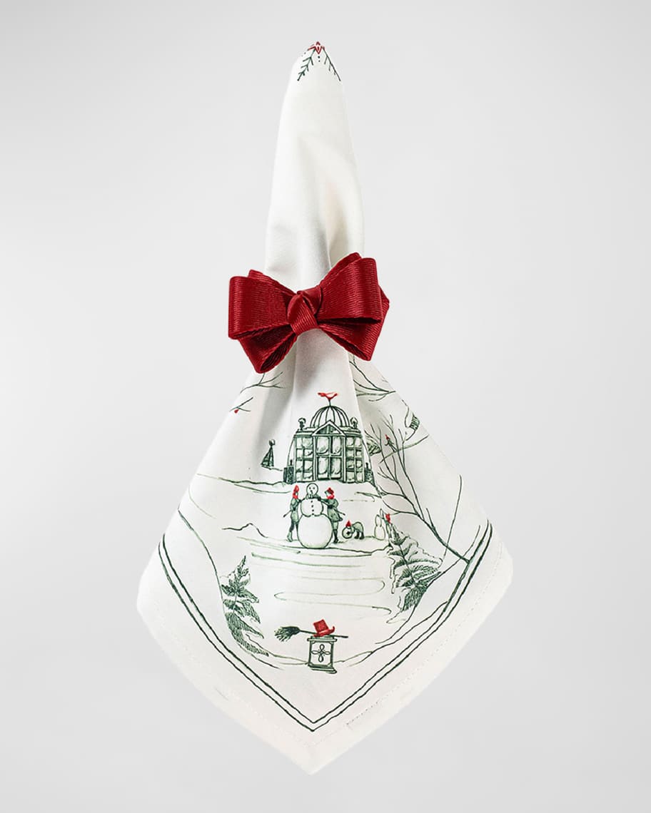 Image 2 of 5: Country Estate Winter Frolic Napkin Evergreen