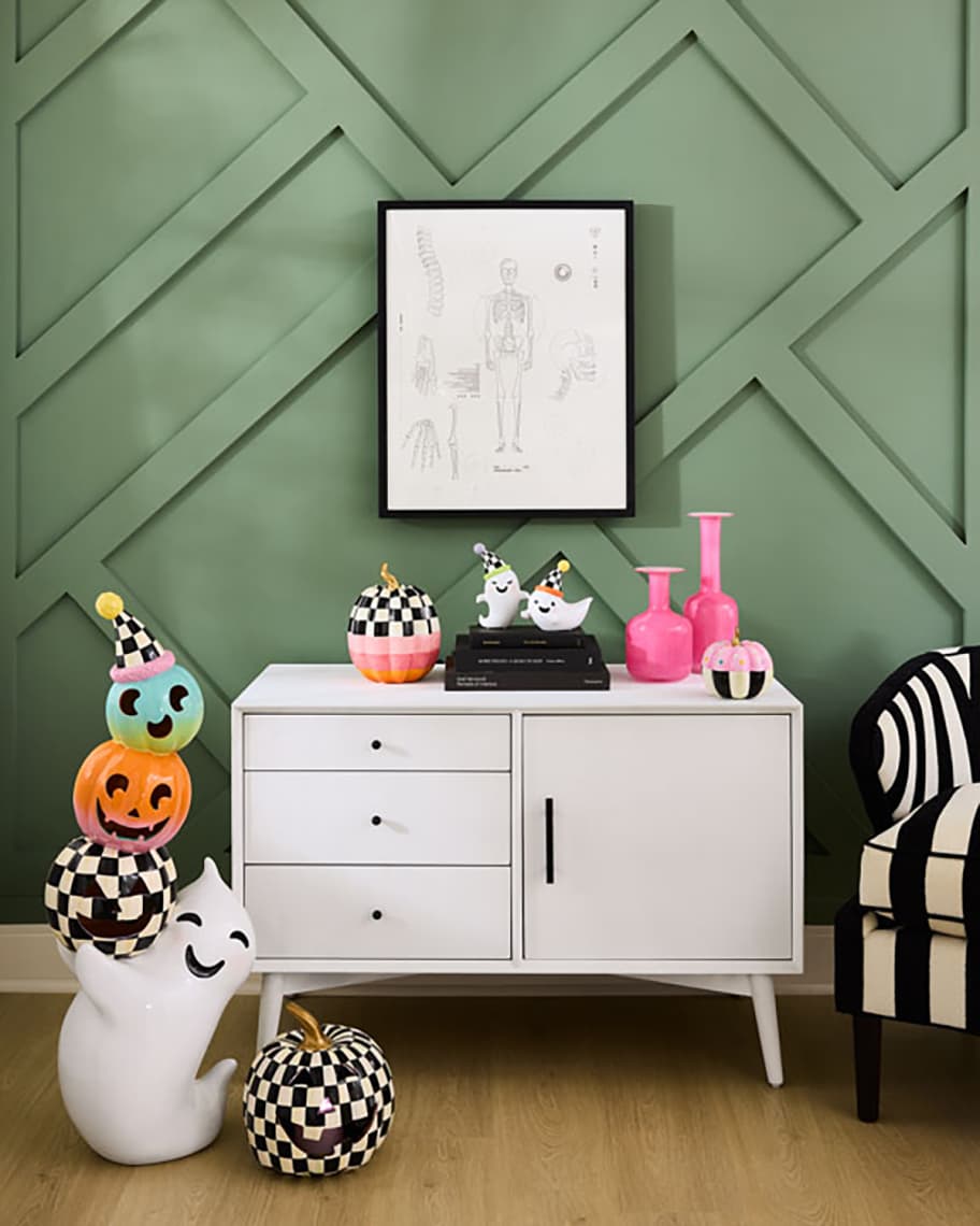 Image 2 of 2: Trick or Treat Ghost Figurines, Set of 2