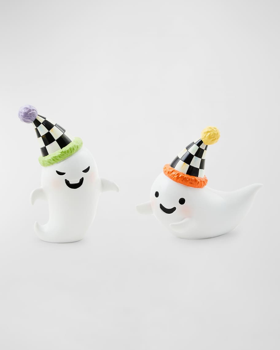 Image 1 of 2: Trick or Treat Ghost Figurines, Set of 2