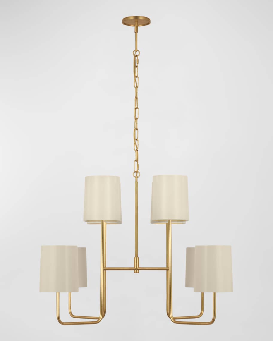 Visual Comfort Signature Go Lightly 30" 8-Light 2-Tier Chandelier by ...