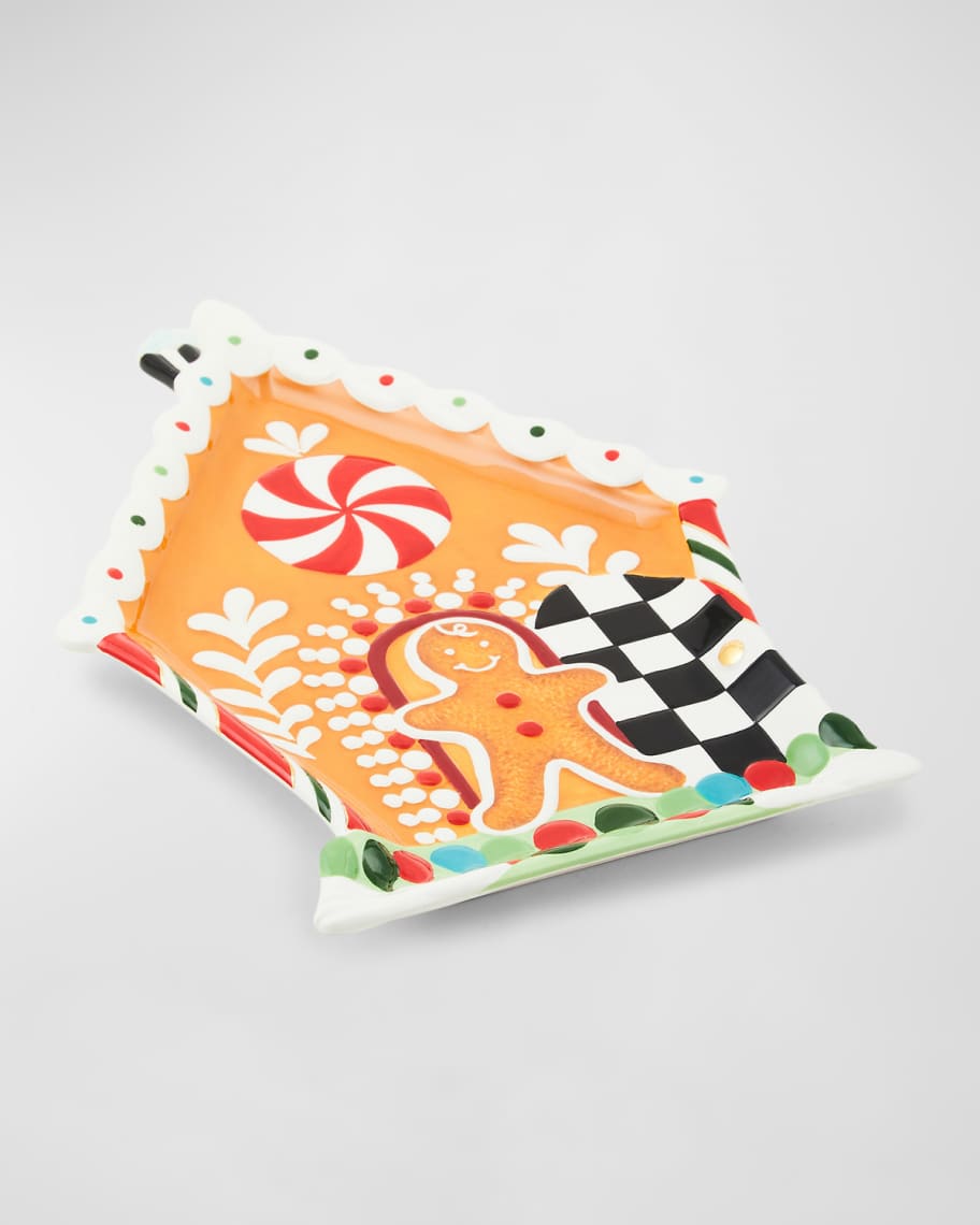 Image 2 of 2: Bake Shop Gingerbread House Cookie Plate