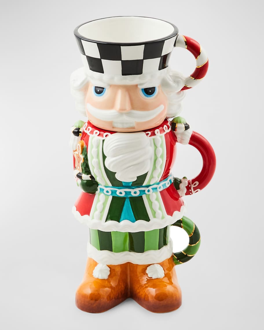 MacKenzieChilds Bake Shop Nutcracker Stacking Mugs, Set of 3 Horchow