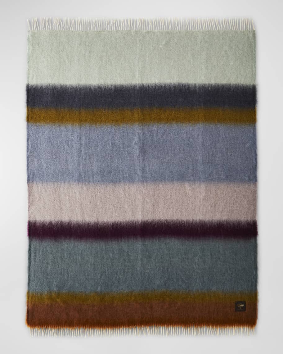 Image 3 of 4: Matisse Collection Mohair-Blend Throw Blanket 