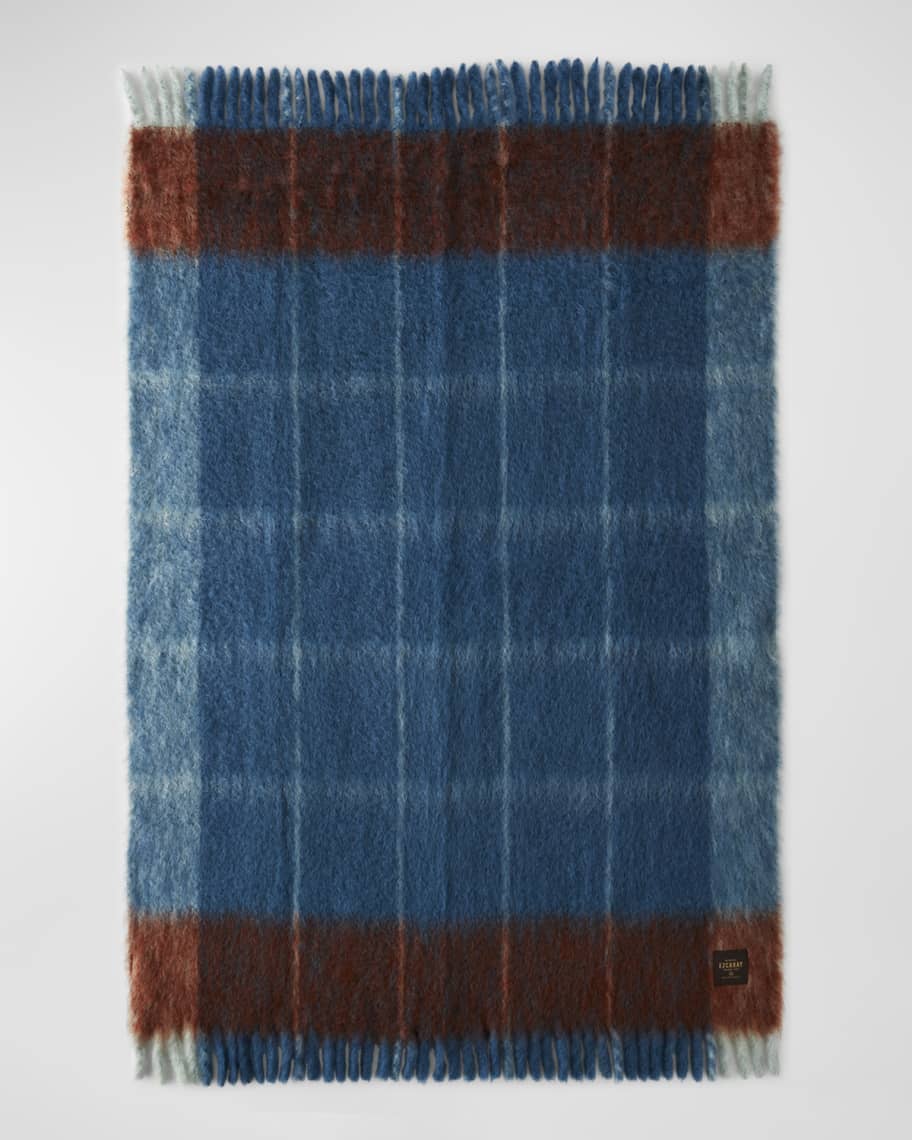 Image 3 of 4: Twist Frame Collection Mohair-Blend Throw Blanket 