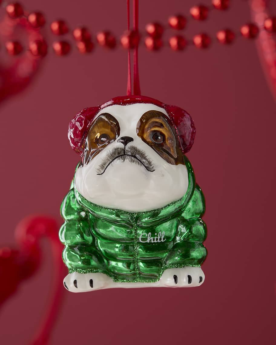 Joy To The World Collectibles Bulldog In Puffer Coat Christmas Ornament Horchow