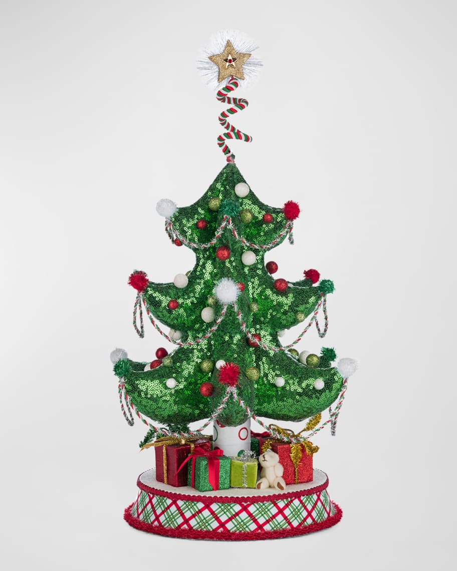 Image 1 of 2: Whimsical Tabletop Christmas Tree, 21.5"