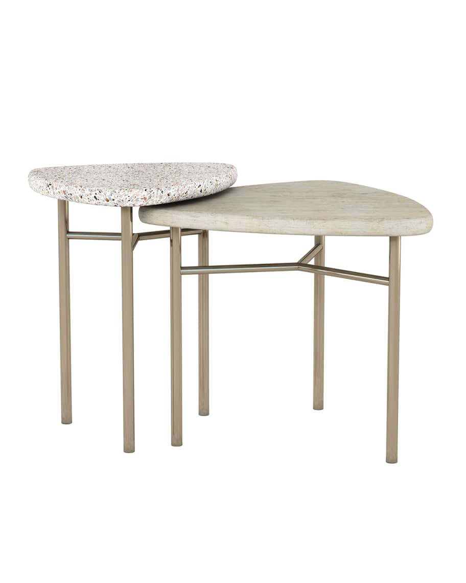 Image 2 of 3: Cotiere Nesting End Tables, Set of 2