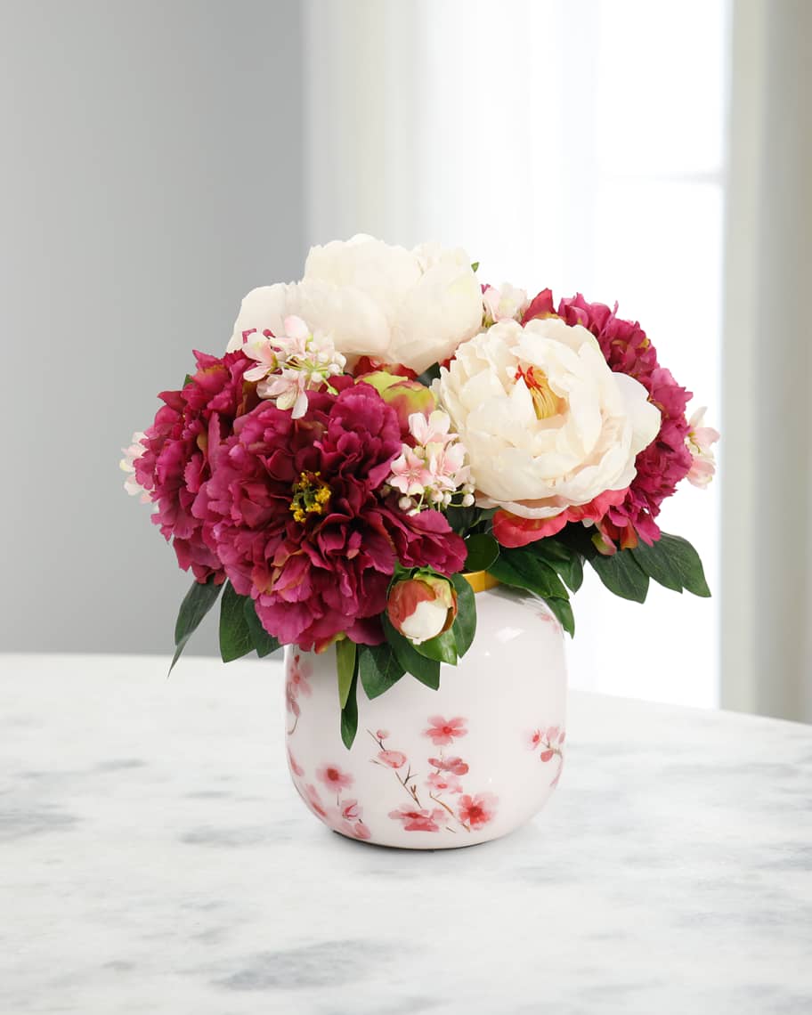 John-Richard Collection Vibrant Fuchsia Peonies 14