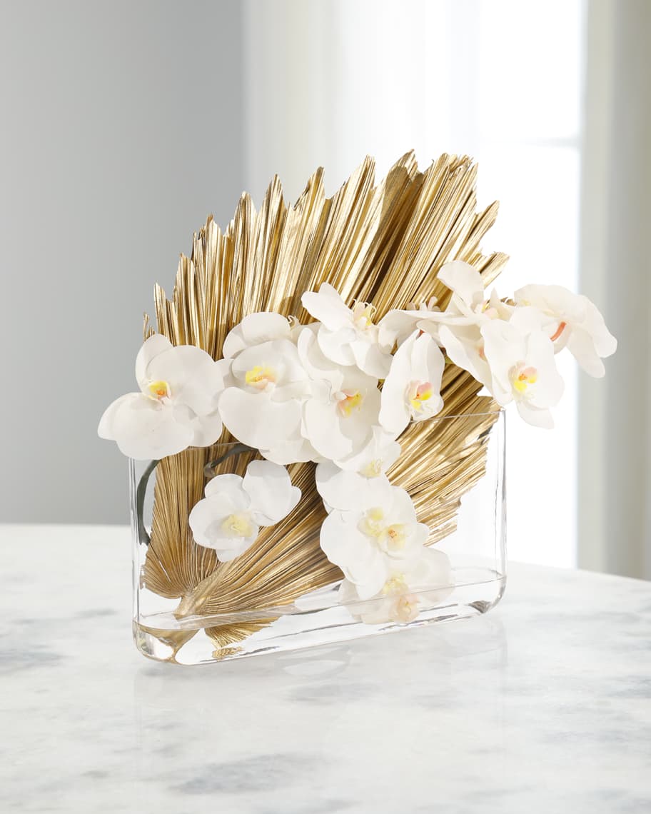 Image 1 of 1: Golden Fan Floral Arrangement 