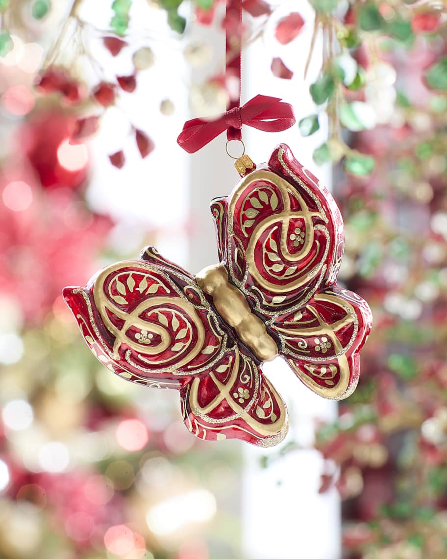 Image 1 of 2: Neiman Marcus 3D Butterfly Ornament